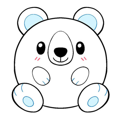 Peluche Mini Squishable – Ours Polaire Glacé