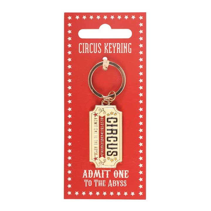Circus Ticket Keychain
