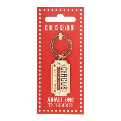 Circus Ticket Keychain