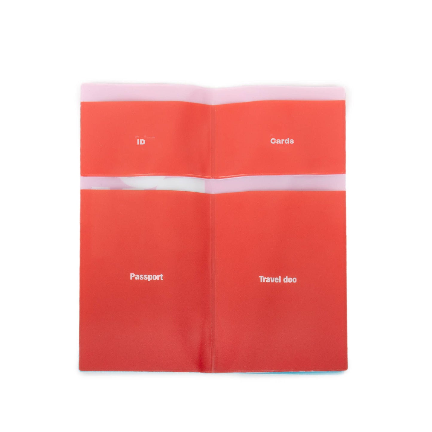Porte Passeport Rouge Helio Ferretti Vue 3