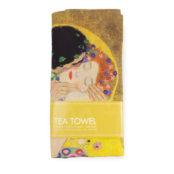 Gustav Klimt Tea Towel - The Kiss