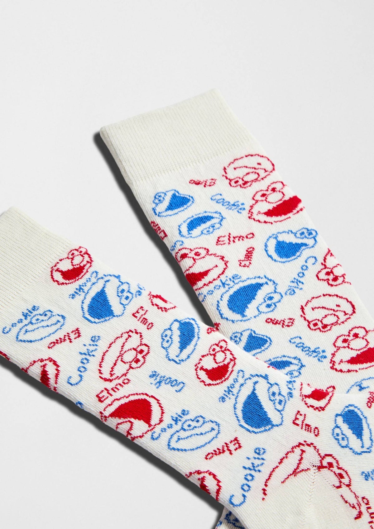 BeSesameStreet Visages d'Elmo et de Cookie - 100 % coton biologique