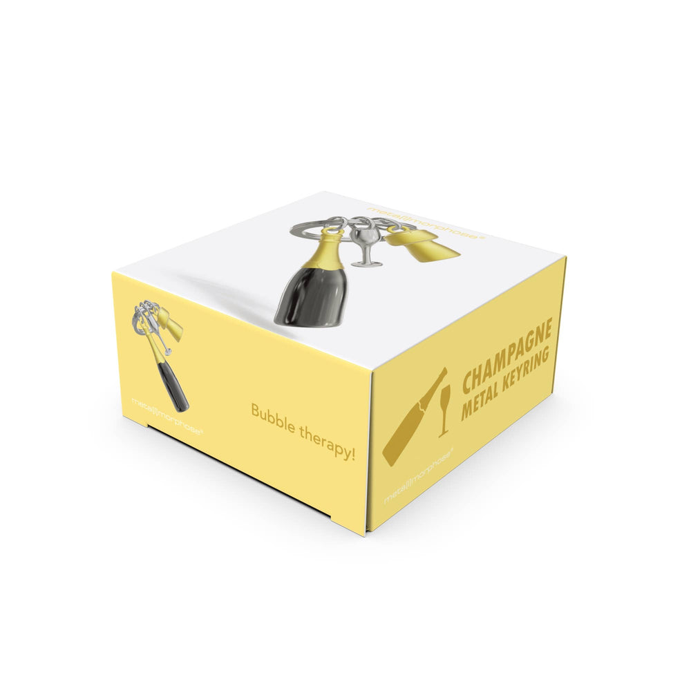 Sleutelhangertje in de vorm van een champagnefles