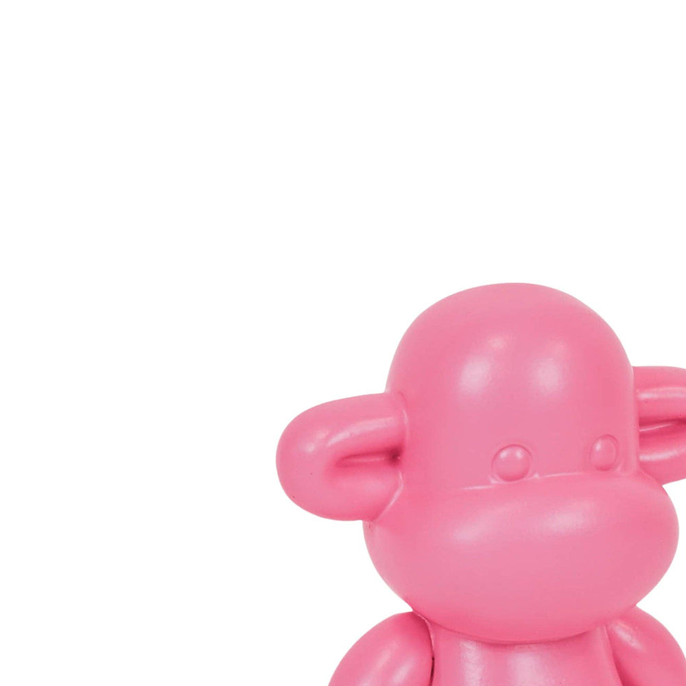 Decoratie - Hangend apenbeeldje 'De Legende' - Roze - 11x7x19cm