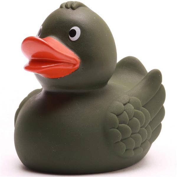 Duck with wings, olive green