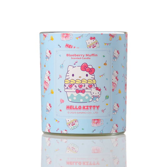 Originele Hello Kitty-kaars met print, geur van bosbessenmuffin.