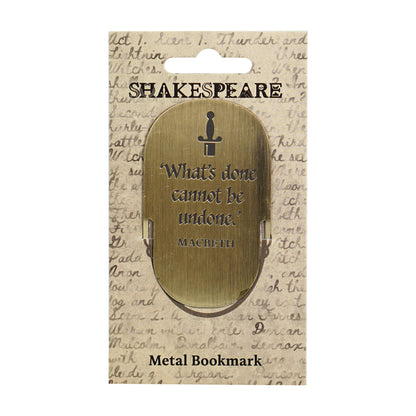 Metal bookmark - Shakespeare (Macbeth)
