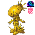 Figurine Gold Chrome Bomb