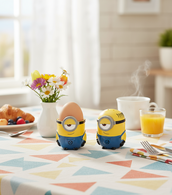 Coquetier et Salière Minions - produit Joy Toy