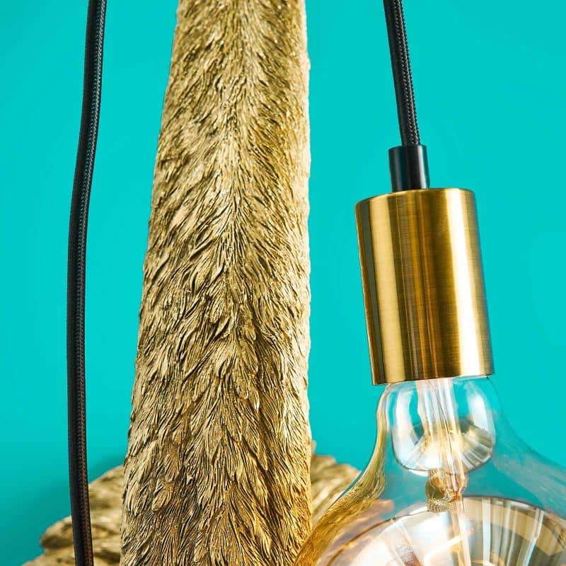 Tiffany wall light, gold, 26.5 x 24.5 x 71.5 cm