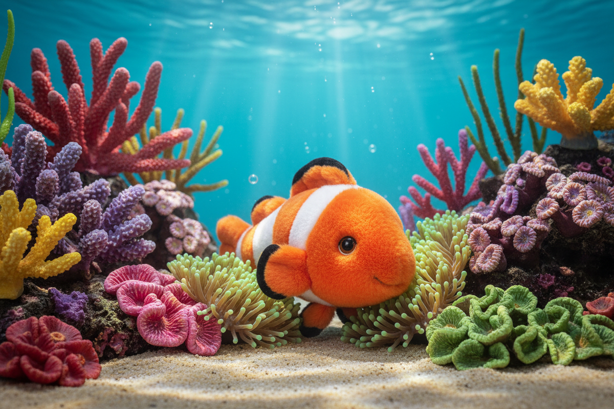Keeleco Clownfish Plush Toy 25 cm
