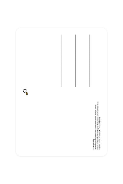 Carte postale avec Sarcelle châtaigne