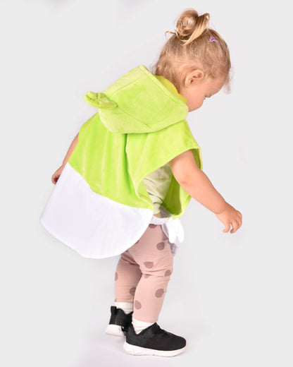 Green cape Babblarna Dadda size 86-110 cm 1-4 years