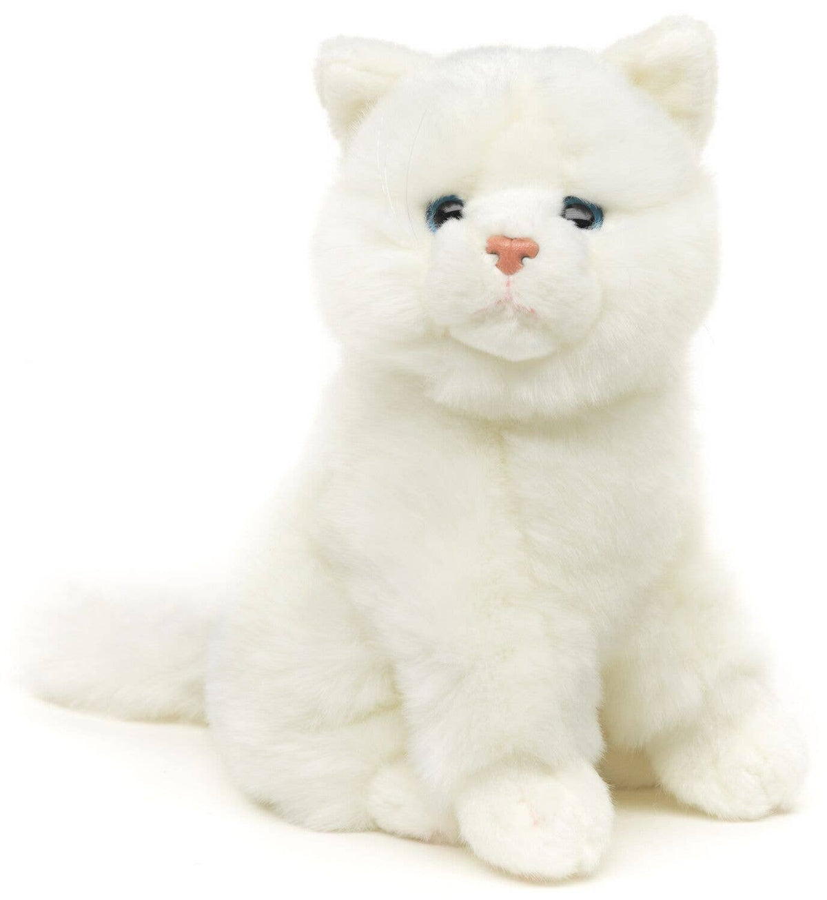 White sitting cat plush