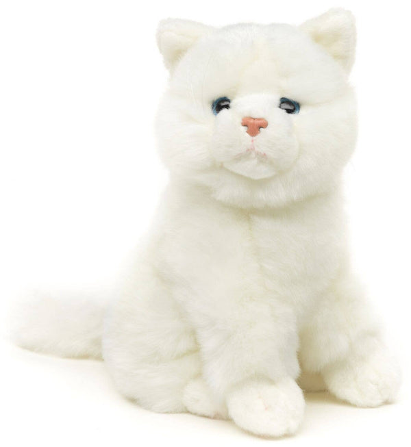 Peluche chat blanc assis Uni Toys
