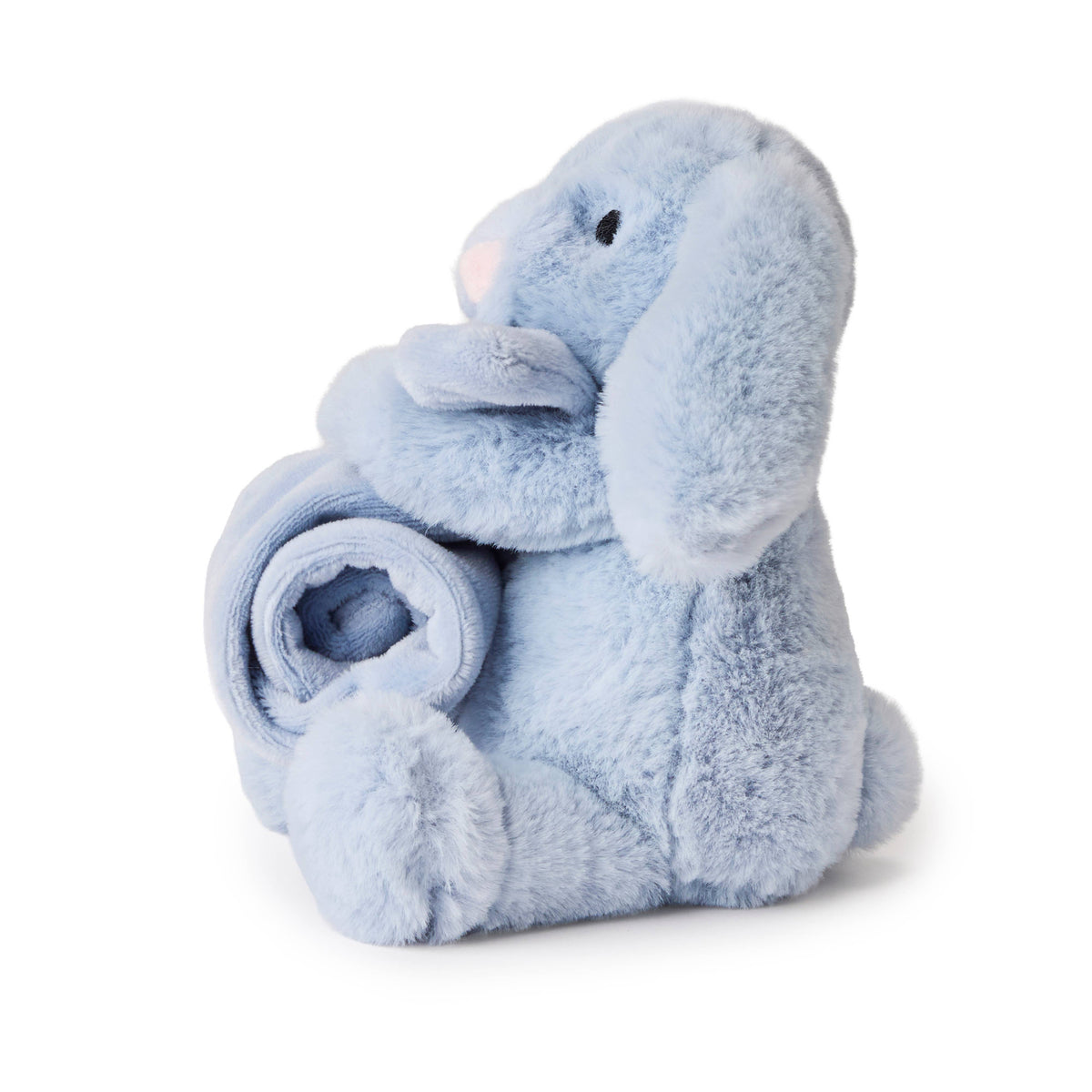 Peluche Lapin Bleu Clair avec Doudou – 15 cm
