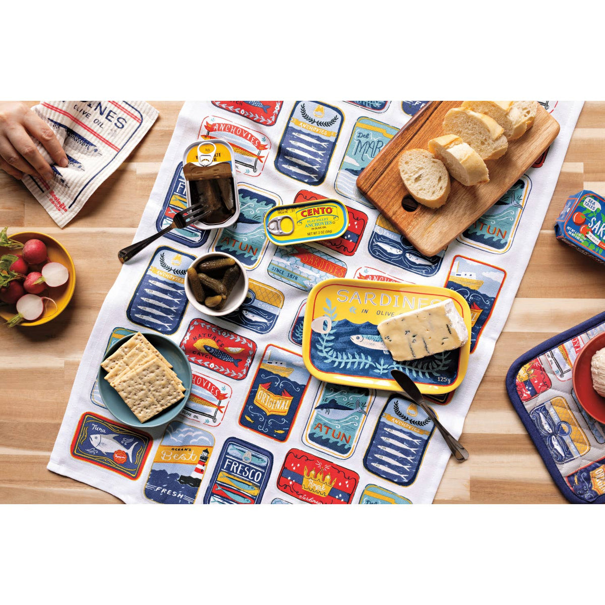 “Del Mar” Preserved Tea Towel