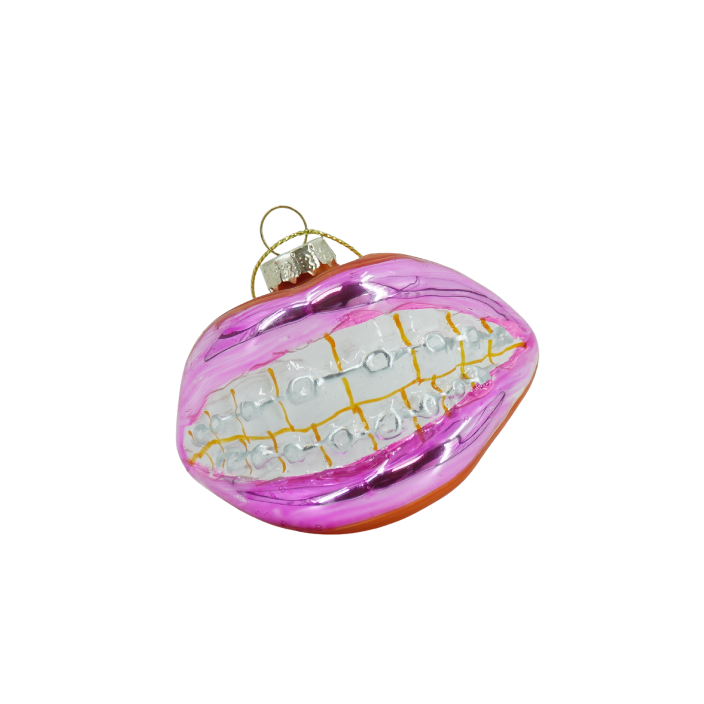 Boule de Noël Bouche avec appareil dentaire