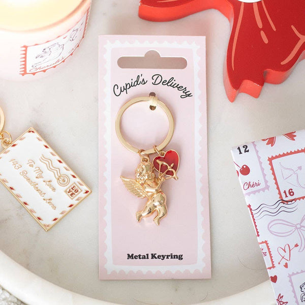 Valentine's Day Angel Keychain "Cupid's Delivery"