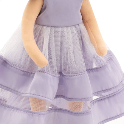 Lilu doll in purple dress - 32 cm