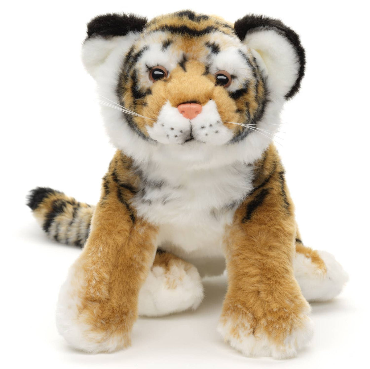 Plush lying tiger comforter