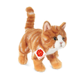 Staande Roodgestreepte Kat Knuffel
