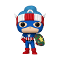 Pop! Captain America with Christmas Wreath 
