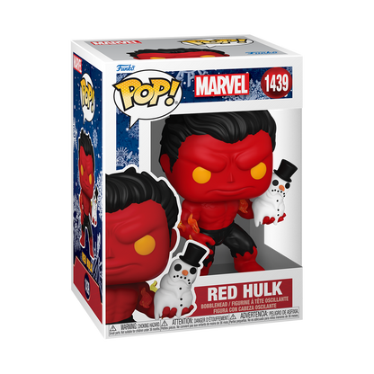 Pop! Red Hulk with Snowman 