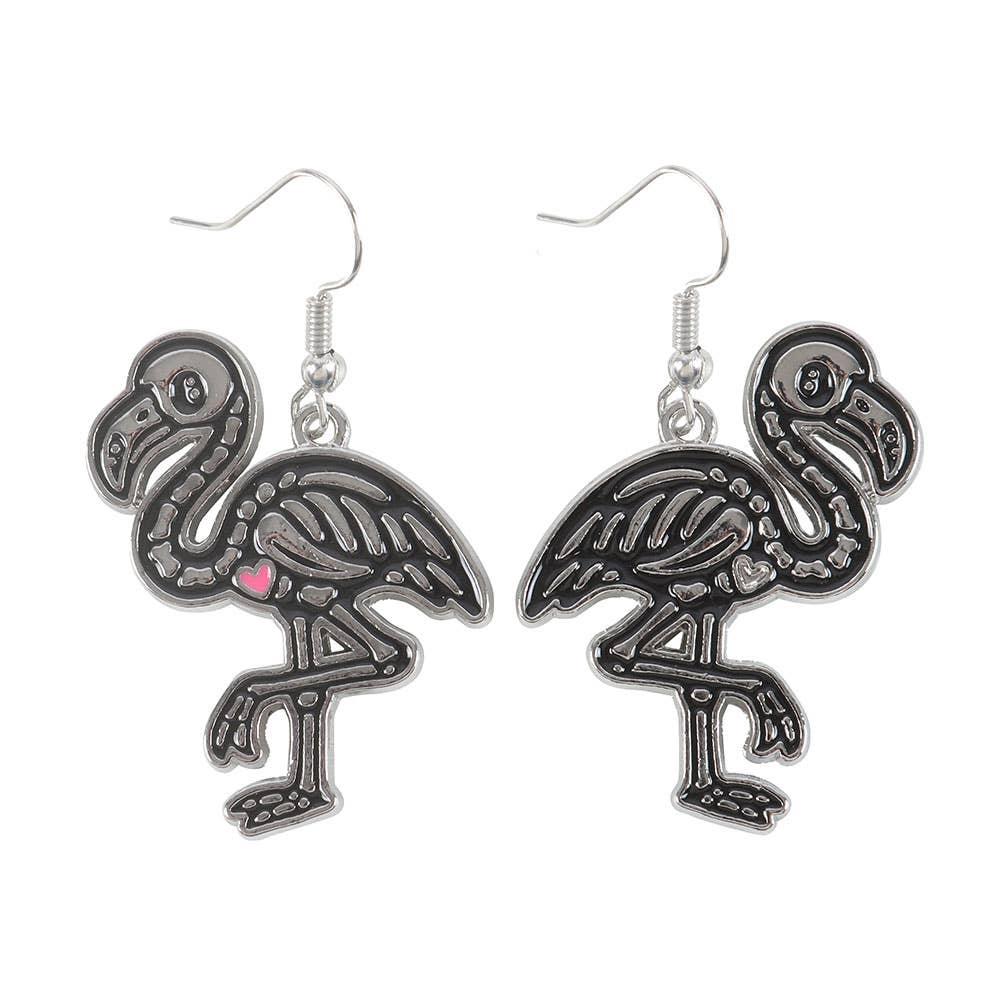 Flamin-goth drop earrings