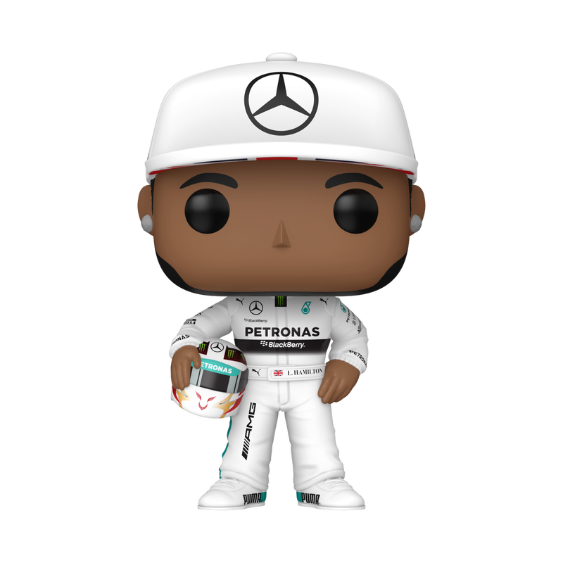 Pop! Lewis Hamilton met helm 