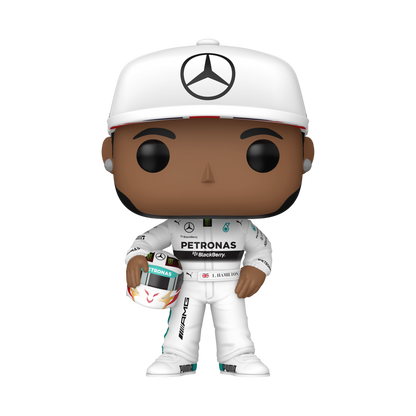 Pop! Lewis Hamilton met helm 
