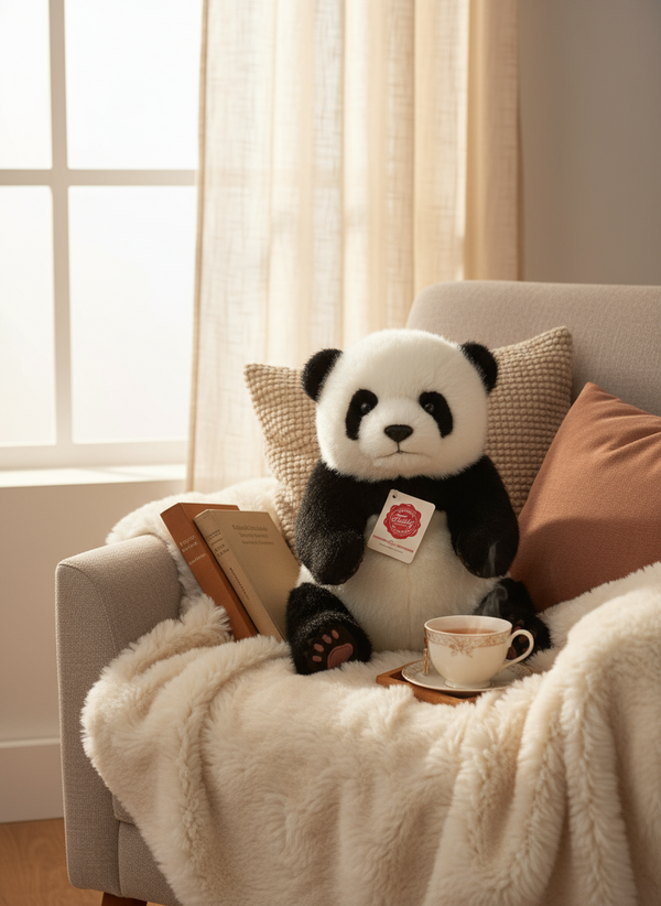 Peluche Panda Assis - Teddy Hermann