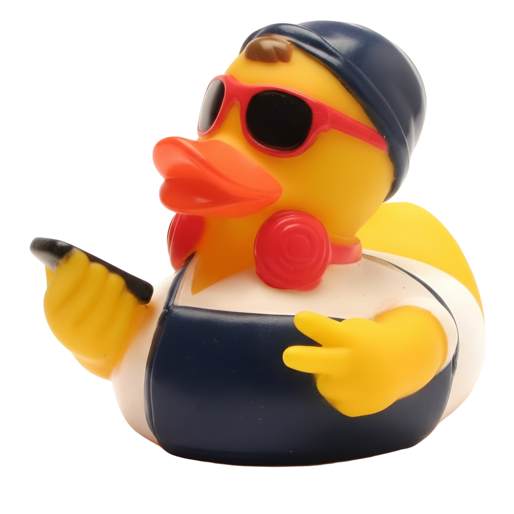 Red Hipster Duck