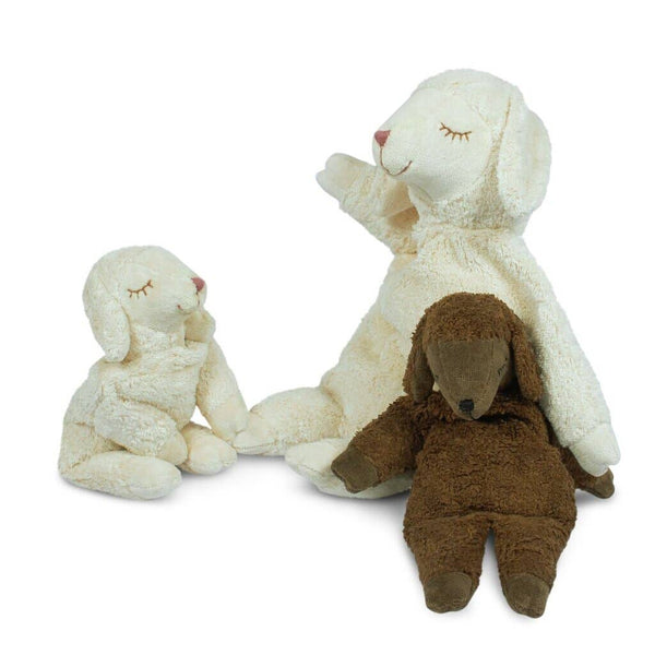 Small plush sheep hand warmer | brown