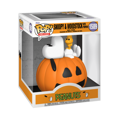 Pop! Deluxe Snoopy &amp; Woodstock with Pumpkin