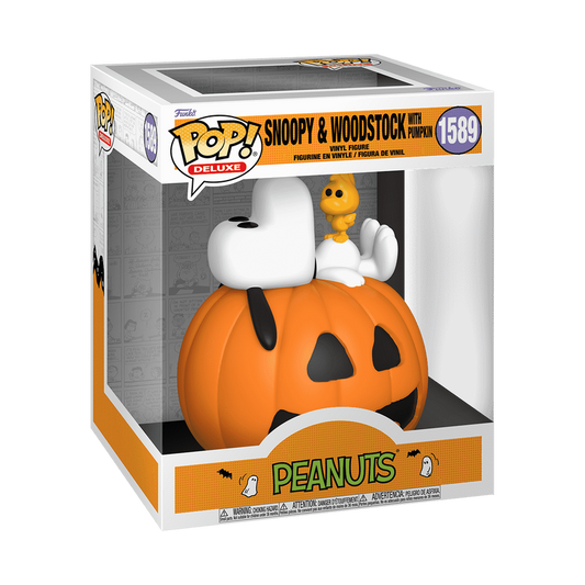 Pop! Deluxe Snoopy &amp; Woodstock with Pumpkin