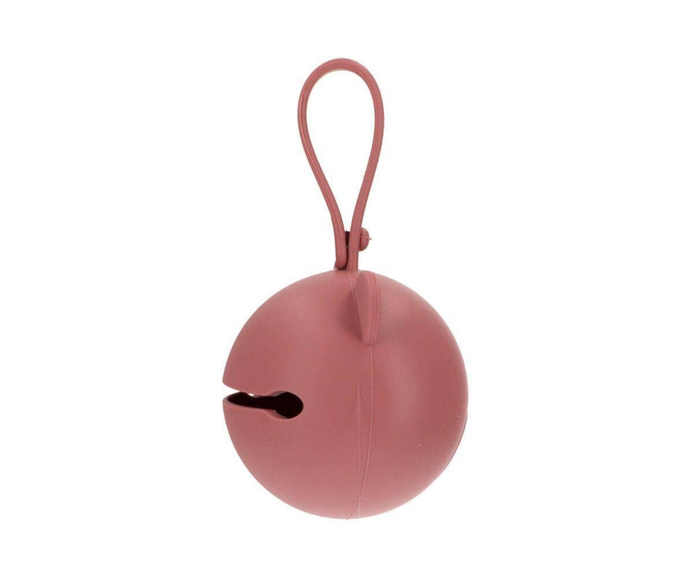Porte-sucette en Silicone Ours Rose Poudré