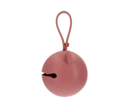 Silicone Soother Holder Dusty Pink Bear