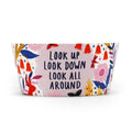 Bol en Céramique à Fleurs - Message Positif