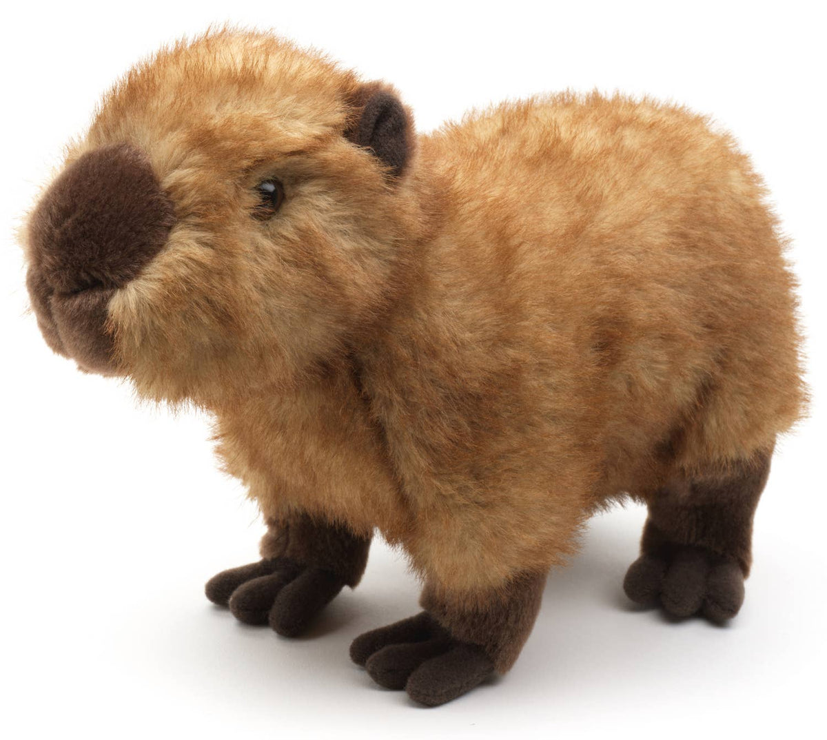 Standing capybara plush toy