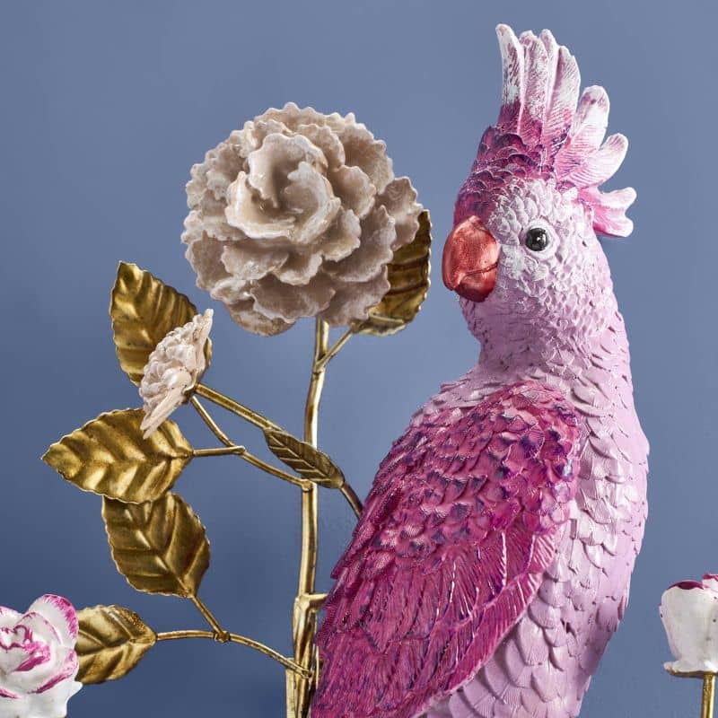 Papegaai wandlamp, oranje/roze