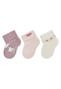 Chaussettes naissance Souris & Cœur - lot de 3
