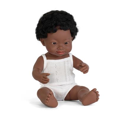 African Boy Doll Down 38cm