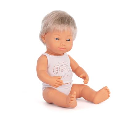 Down European Boy Doll 38cm