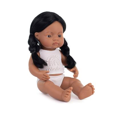 Dressed Native American Girl Doll 38cm