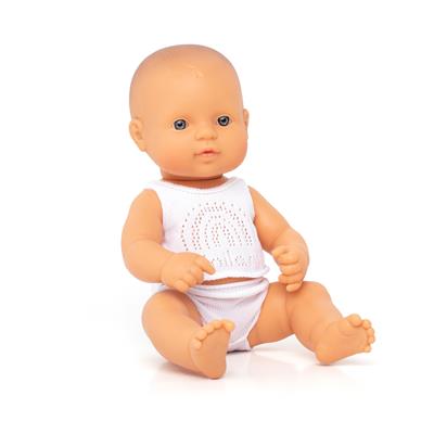 ML Poupées: POUPÉE BÉBÉ FILLE EUROPÉENNE 32cm, parfumée vanille, imperméable, poupée sexuée, en résine, en boîte. Made in Spain, 10m+