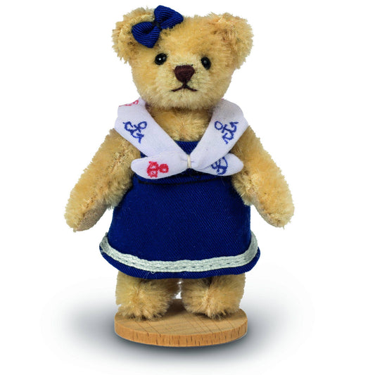 Collectible plush bear in a sailor shirt