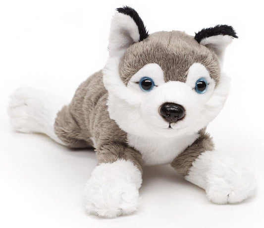 Grey Husky Plush Toy (Elongated)
