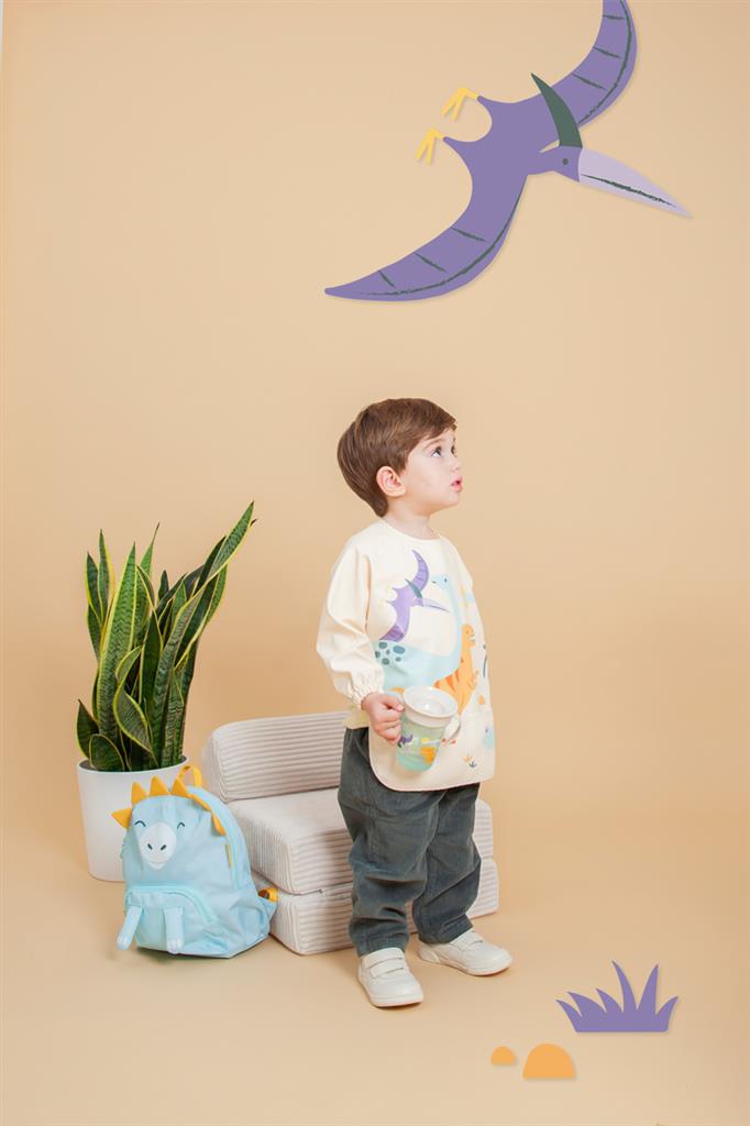 Dinosaur Long Sleeve Bib