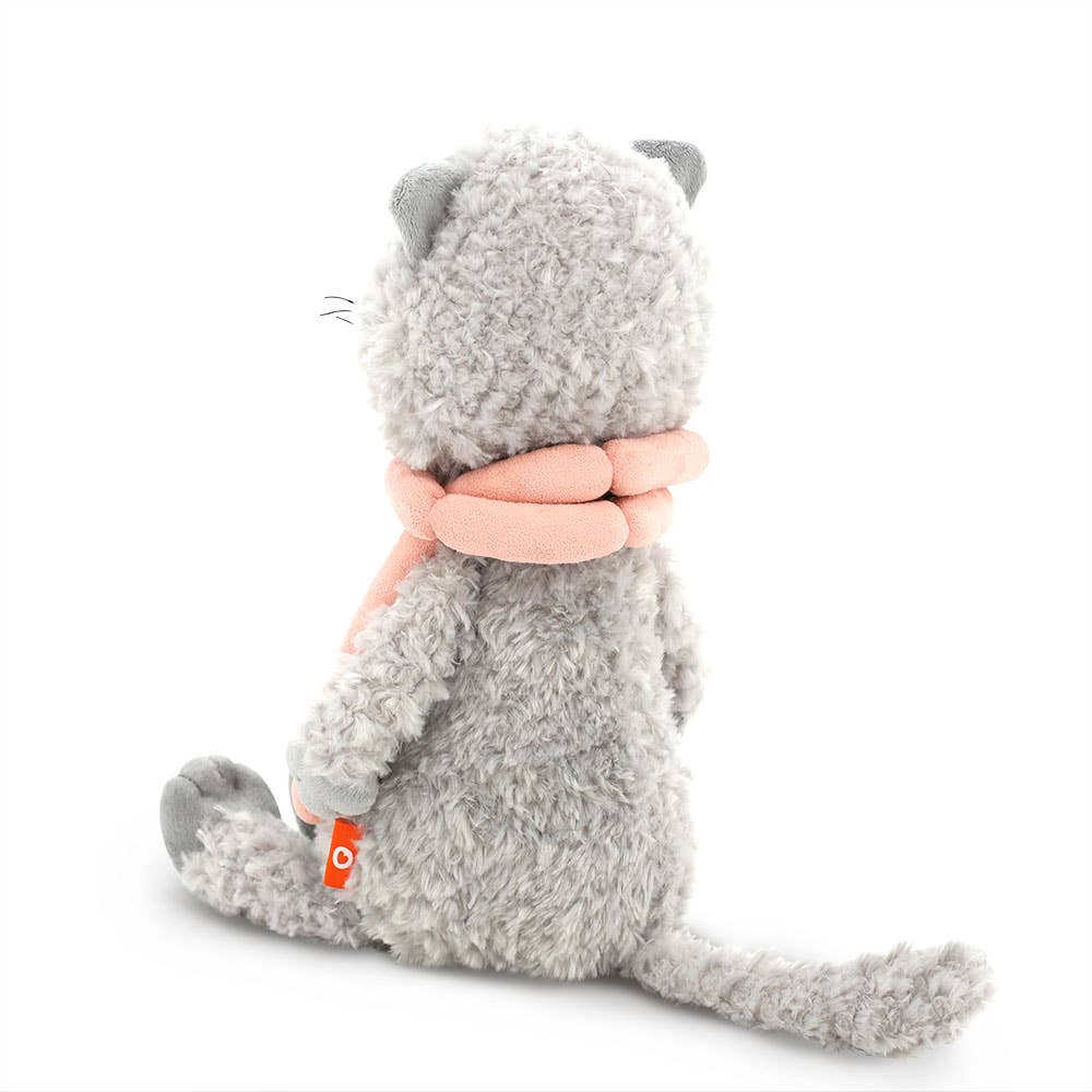 Buddy the Cat plush toy with sausages, 25 cm